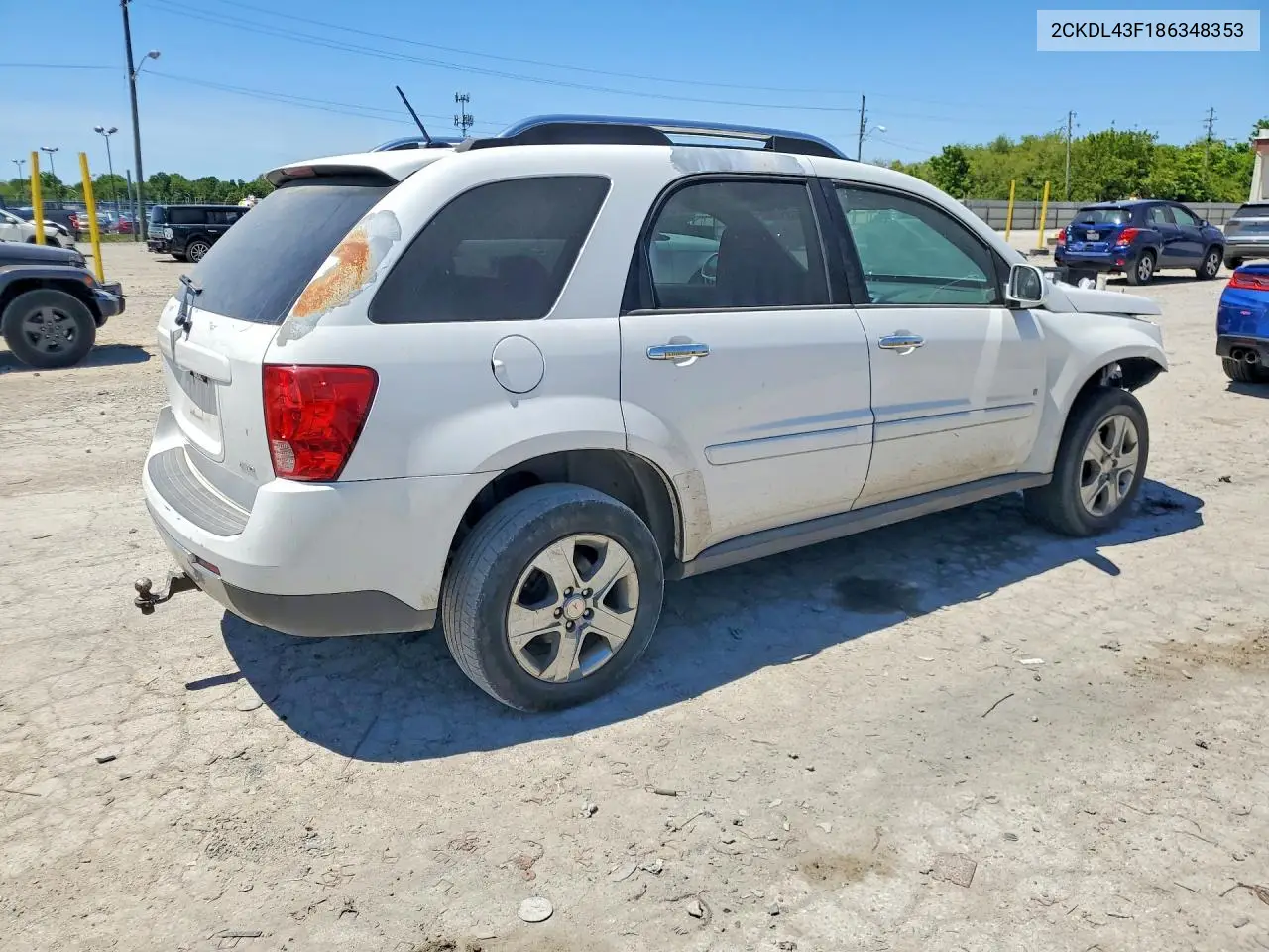 2008 Pontiac Torrent VIN: 2CKDL43F186348353 Lot: 53350176