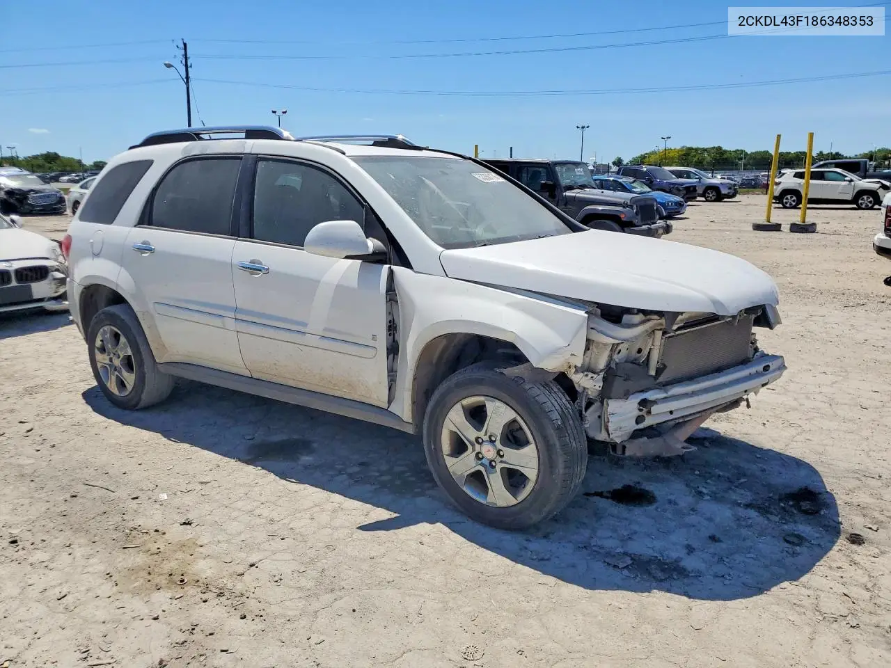 2008 Pontiac Torrent VIN: 2CKDL43F186348353 Lot: 53350176