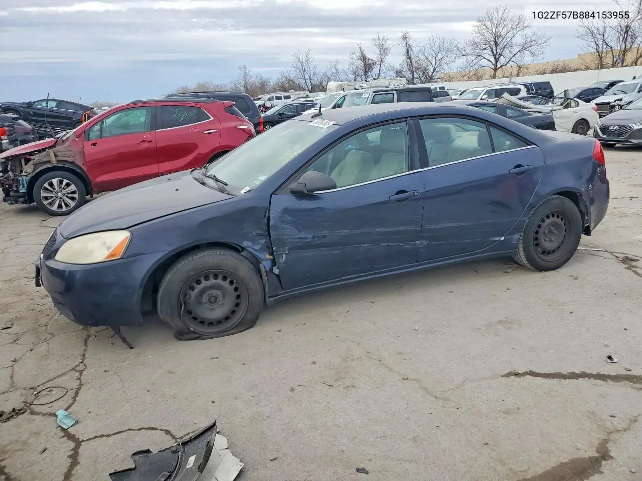 2008 Pontiac G6 Value Leader VIN: 1G2ZF57B884153955 Lot: 55061006