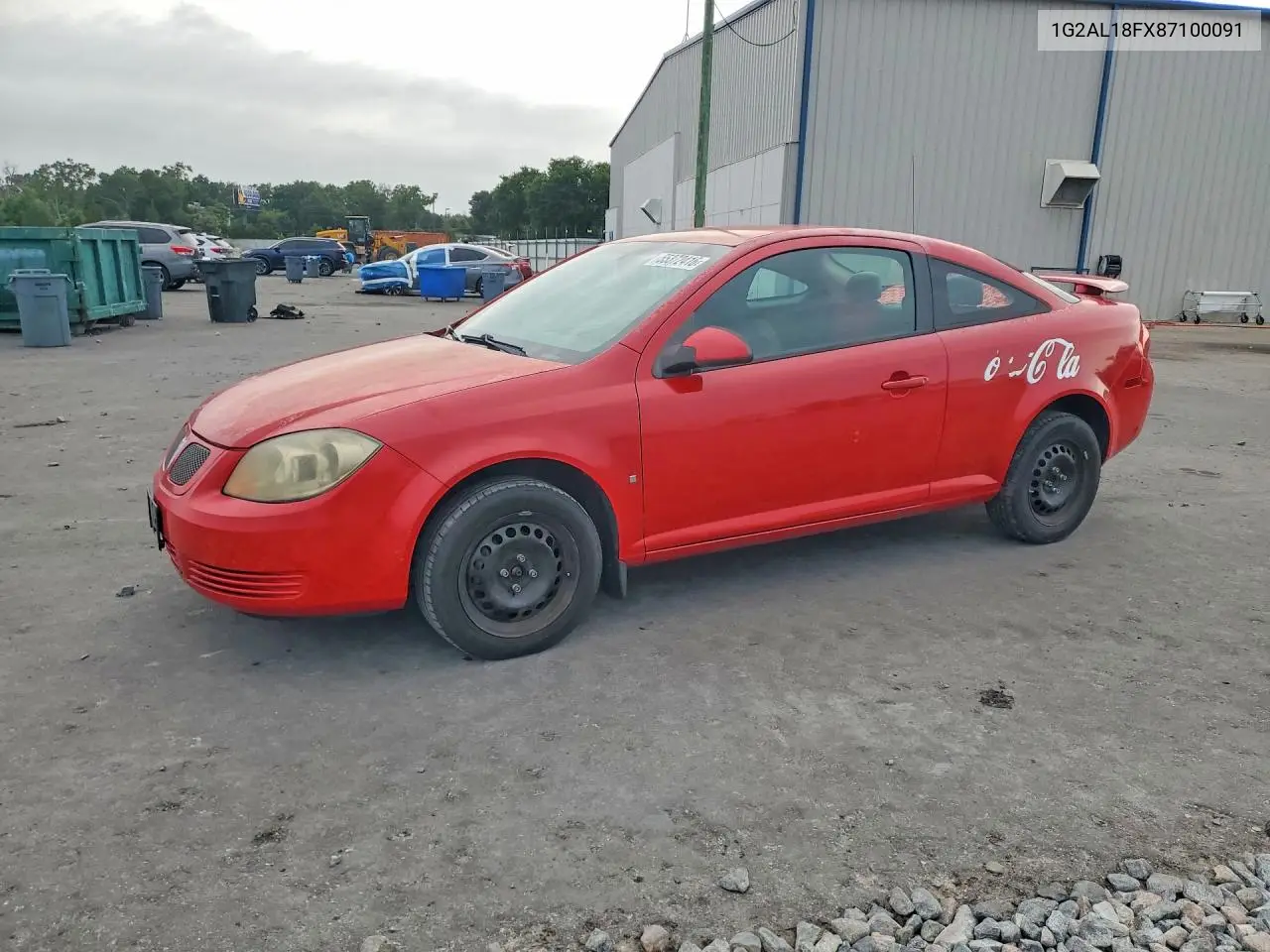 2008 Pontiac G5 VIN: 1G2AL18FX87100091 Lot: 55372416