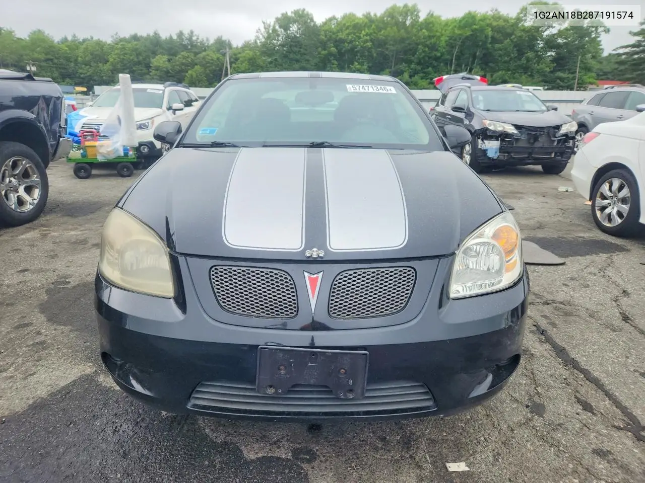 2008 Pontiac G5 Gt VIN: 1G2AN18B287191574 Lot: 57471346