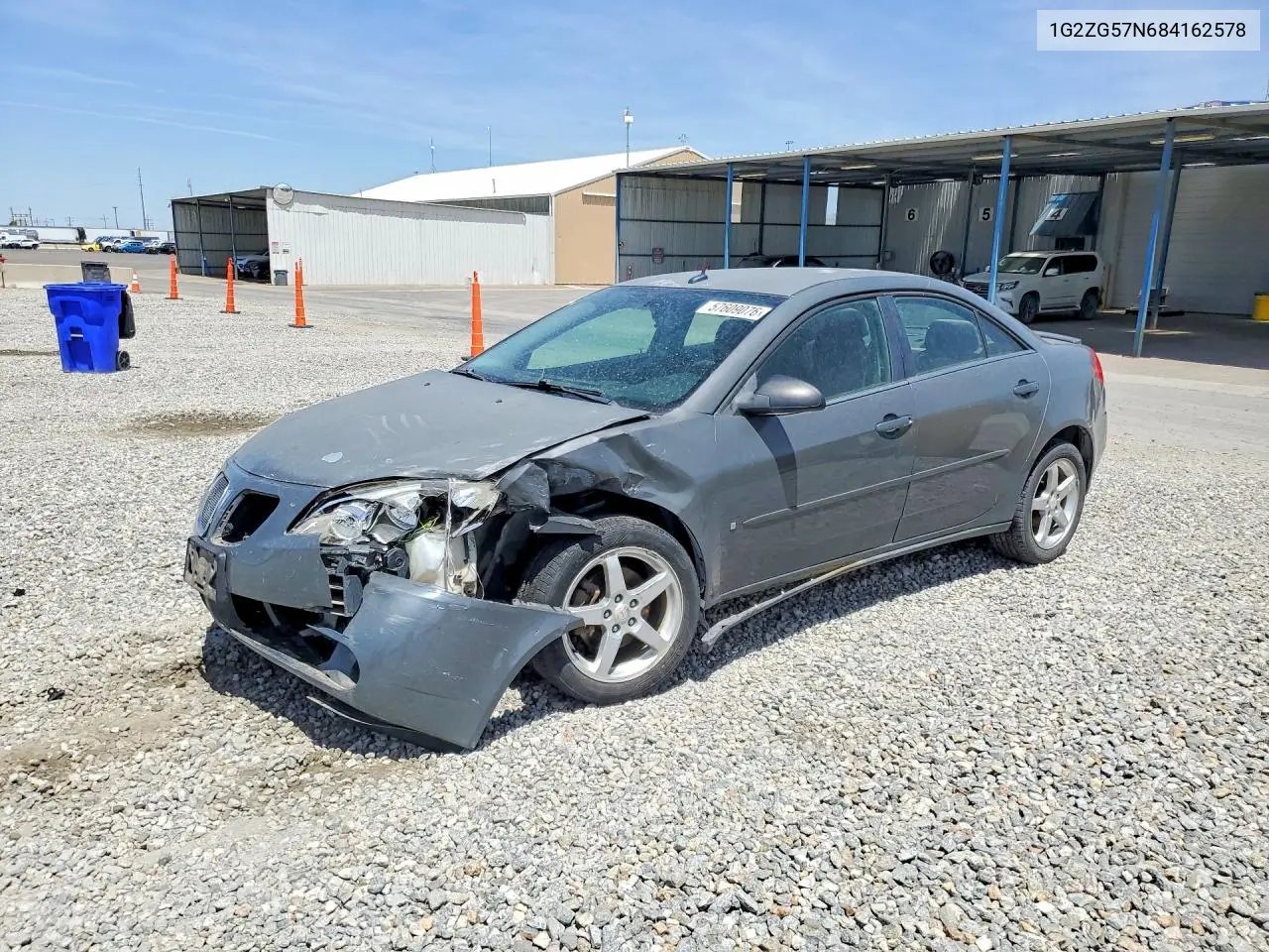 2008 Pontiac G6 Base VIN: 1G2ZG57N684162578 Lot: 57609076