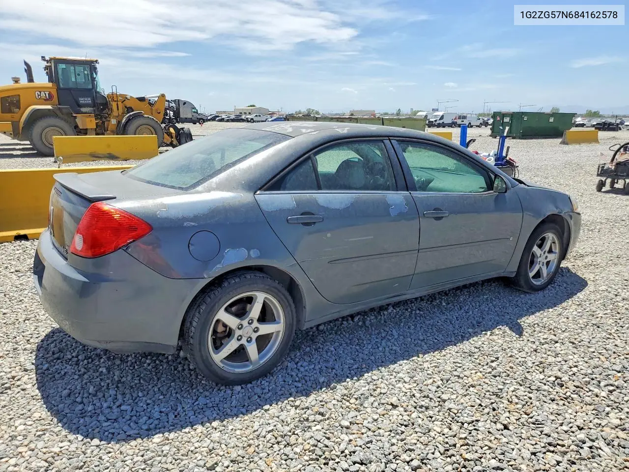 2008 Pontiac G6 Base VIN: 1G2ZG57N684162578 Lot: 57609076
