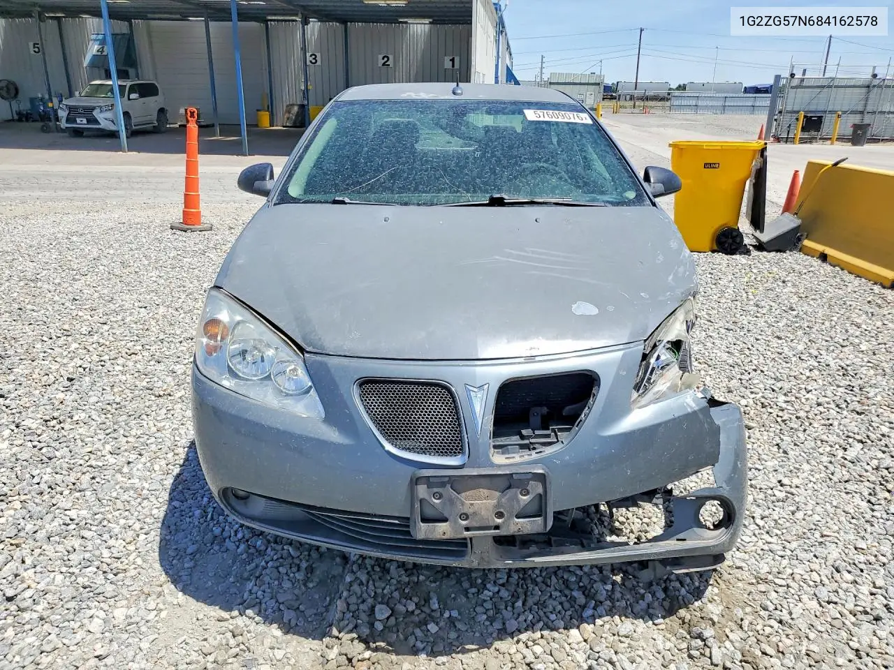 2008 Pontiac G6 Base VIN: 1G2ZG57N684162578 Lot: 57609076
