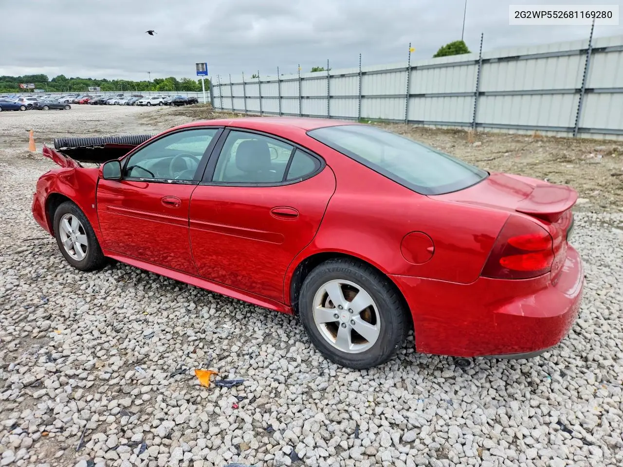 2008 Pontiac Grand Prix VIN: 2G2WP552681169280 Lot: 57698306