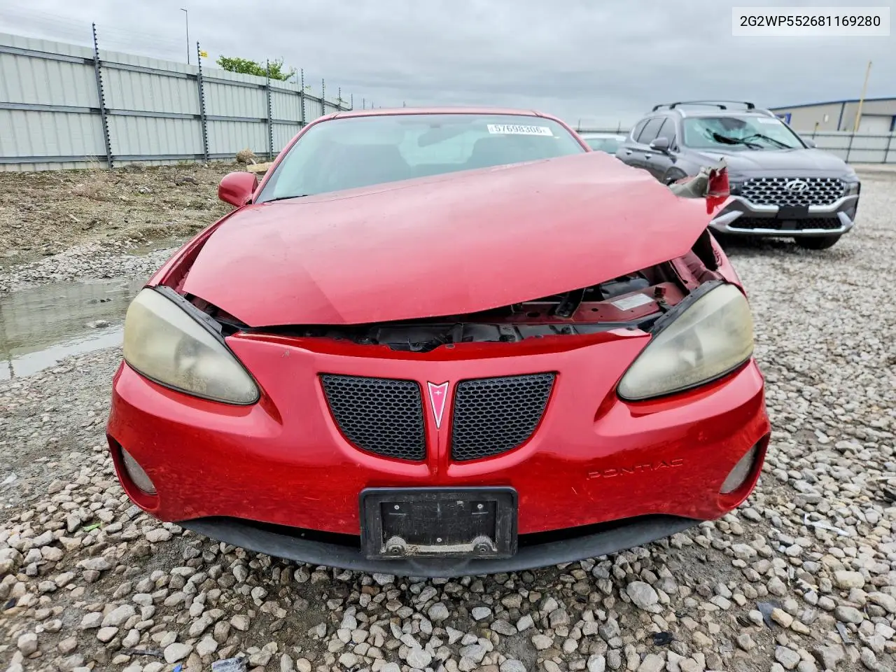 2008 Pontiac Grand Prix VIN: 2G2WP552681169280 Lot: 57698306