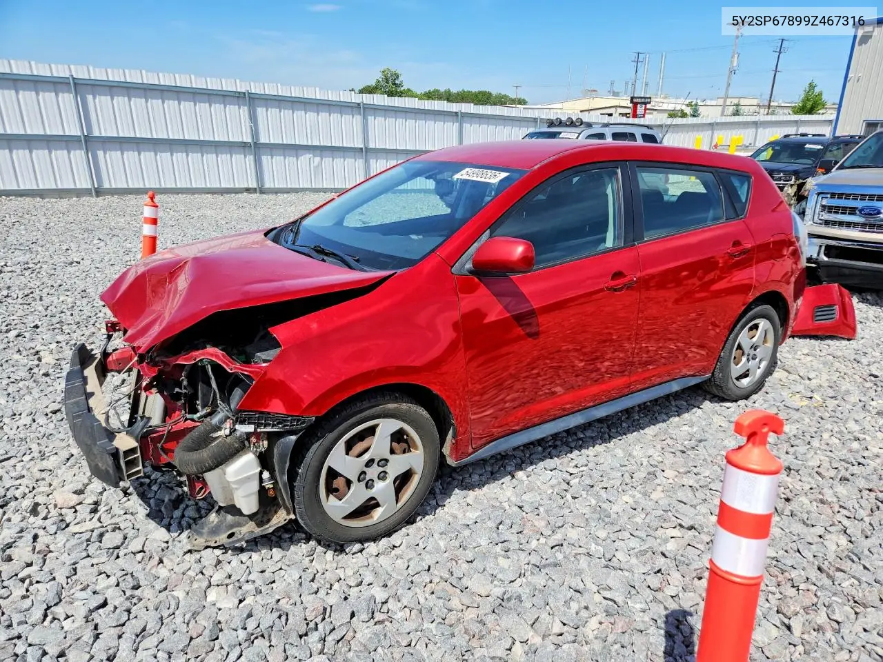 2009 Pontiac Vibe VIN: 5Y2SP67899Z467316 Lot: 54998636