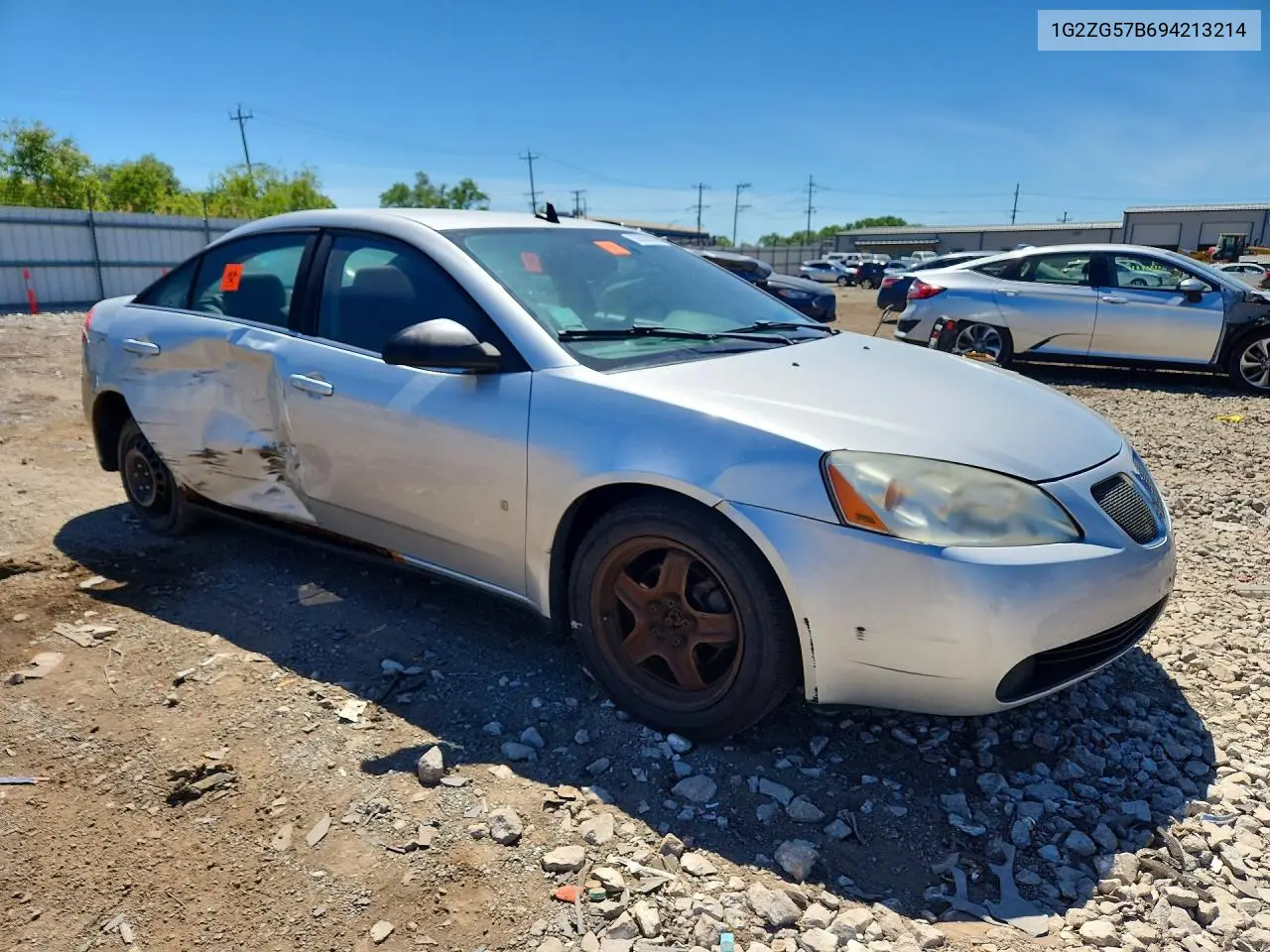 2009 Pontiac G6 VIN: 1G2ZG57B694213214 Lot: 55620826