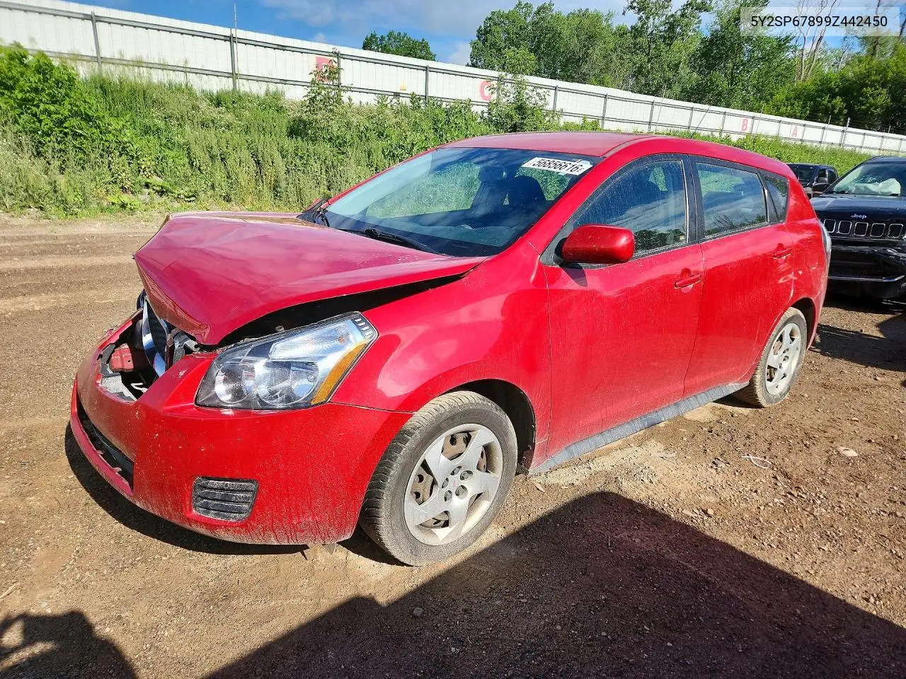 2009 Pontiac Vibe VIN: 5Y2SP67899Z442450 Lot: 56856616