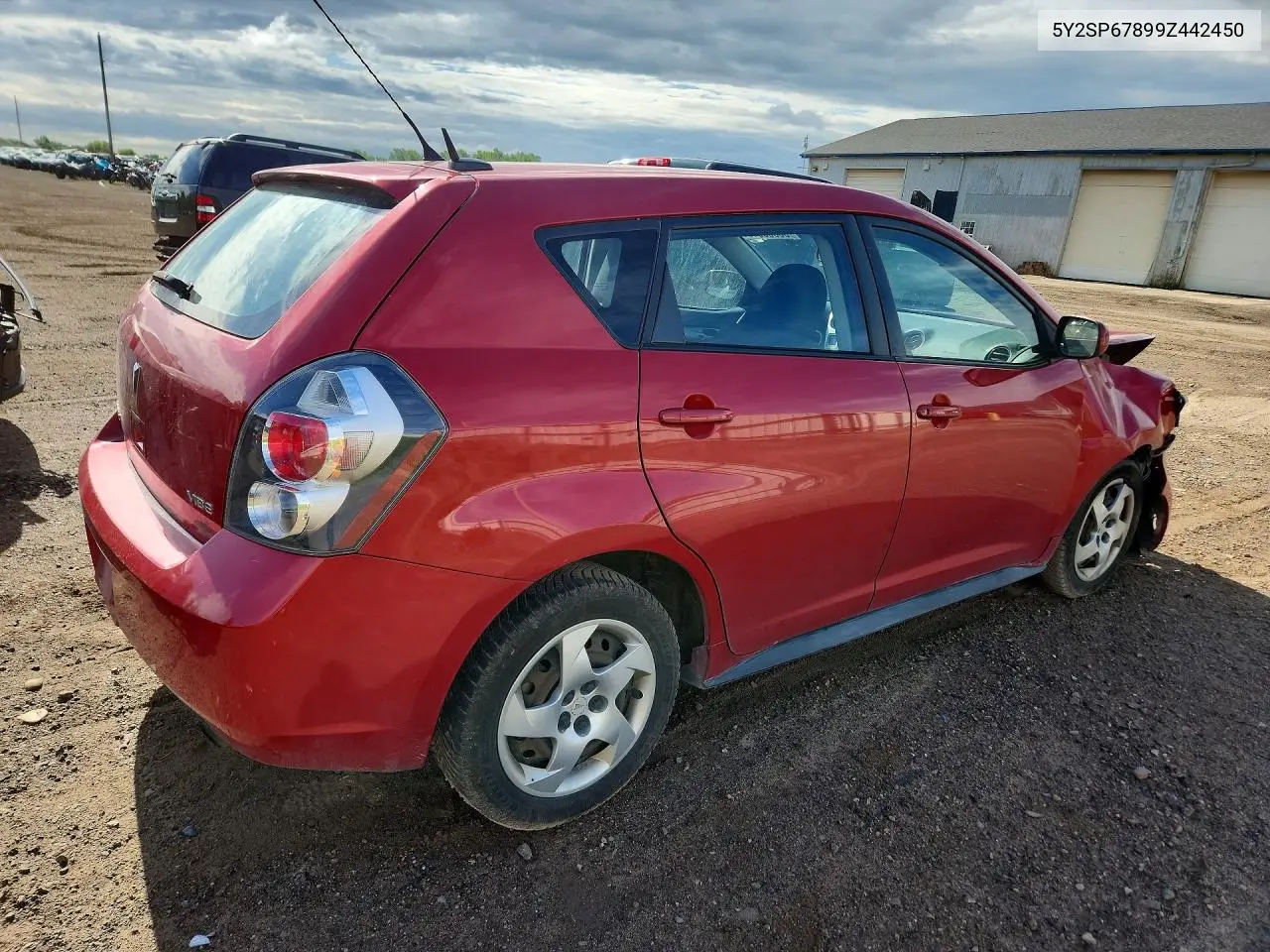 2009 Pontiac Vibe VIN: 5Y2SP67899Z442450 Lot: 56856616