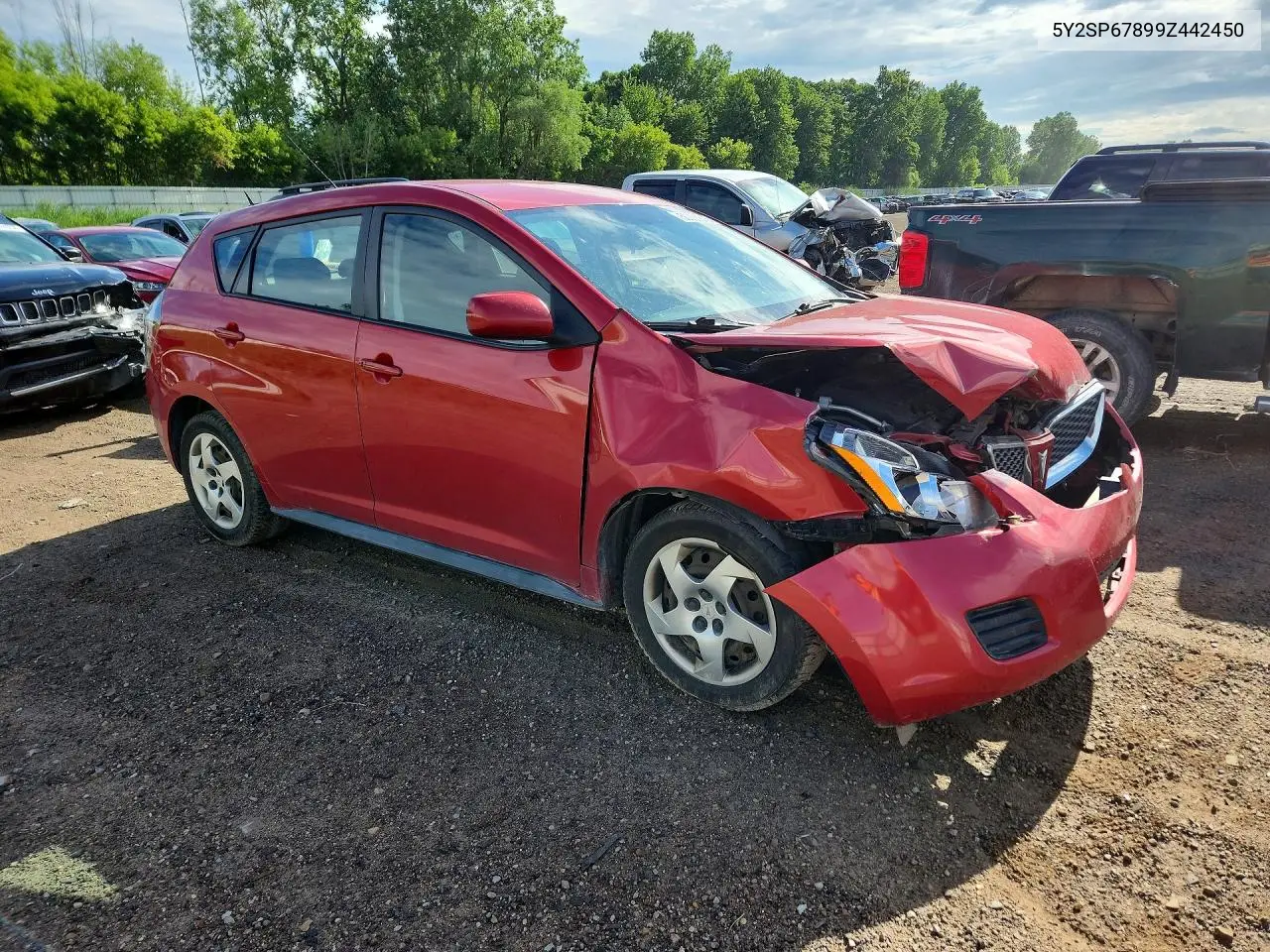 2009 Pontiac Vibe VIN: 5Y2SP67899Z442450 Lot: 56856616