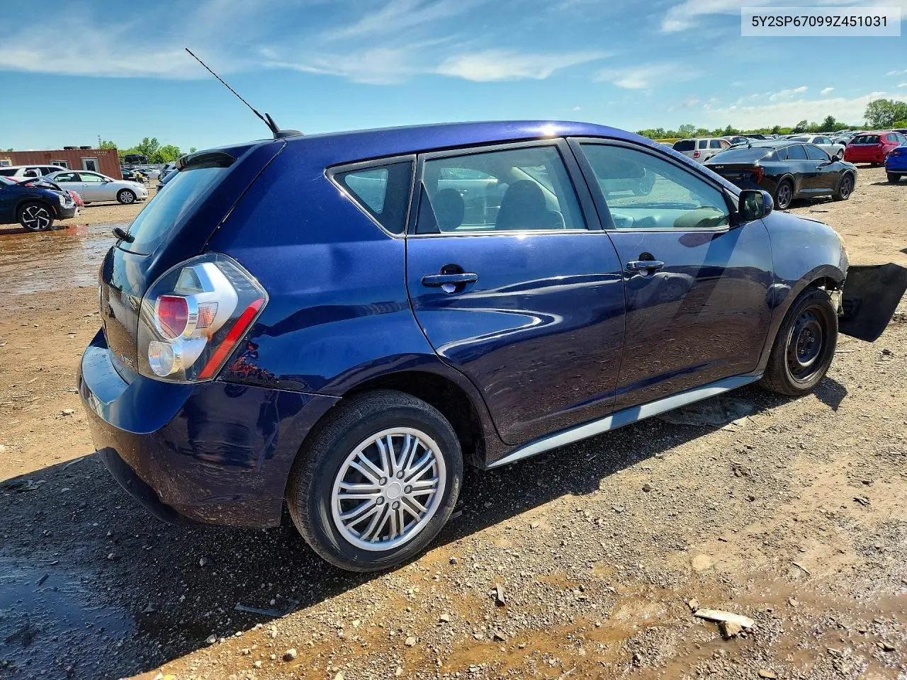 2009 Pontiac Vibe VIN: 5Y2SP67099Z451031 Lot: 58619976