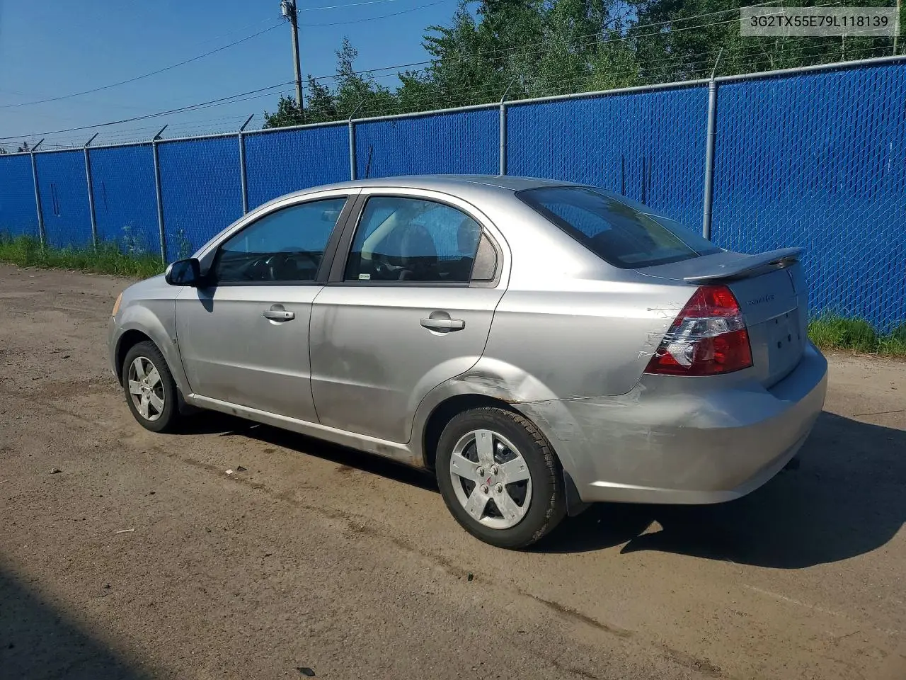 2009 Pontiac G3 Wave Se VIN: 3G2TX55E79L118139 Lot: 85460785