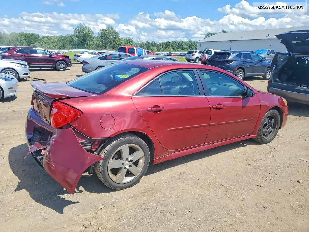 2010 Pontiac G6 VIN: 1G2ZA5EK5A4162409 Lot: 57586036