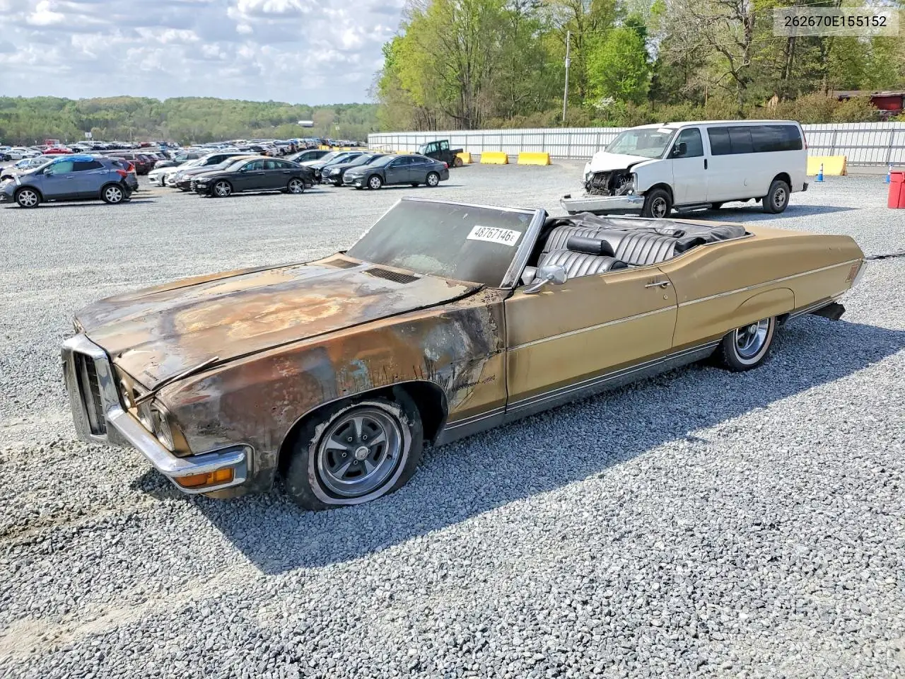 1970 Pontiac Bonneville Se VIN: 262670E155152 Lot: 48767146