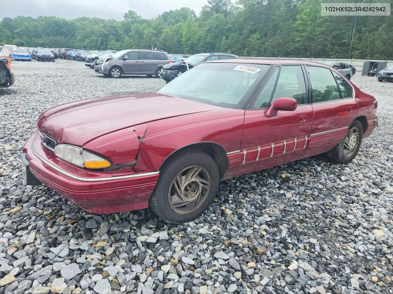 1994 Pontiac Bonneville Se VIN: 1G2HX52L3R4242942 Lot: 54723666