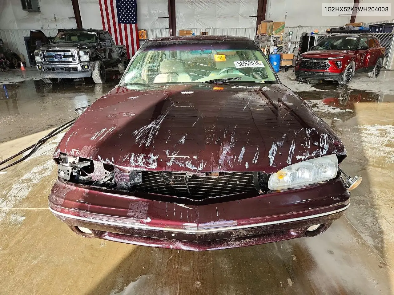 1998 Pontiac Bonneville Se VIN: 1G2HX52K3WH204008 Lot: 58962016