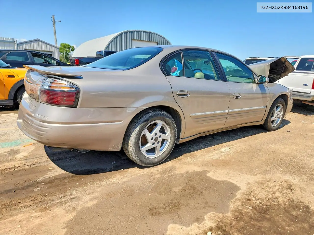 2003 Pontiac Bonneville Se VIN: 1G2HX52K934168196 Lot: 58384436