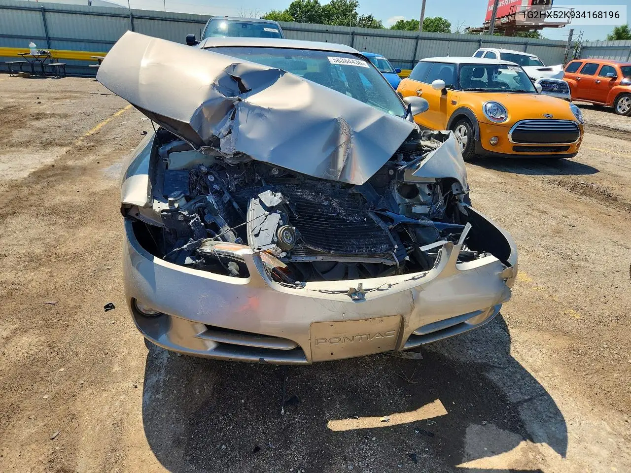 2003 Pontiac Bonneville Se VIN: 1G2HX52K934168196 Lot: 58384436