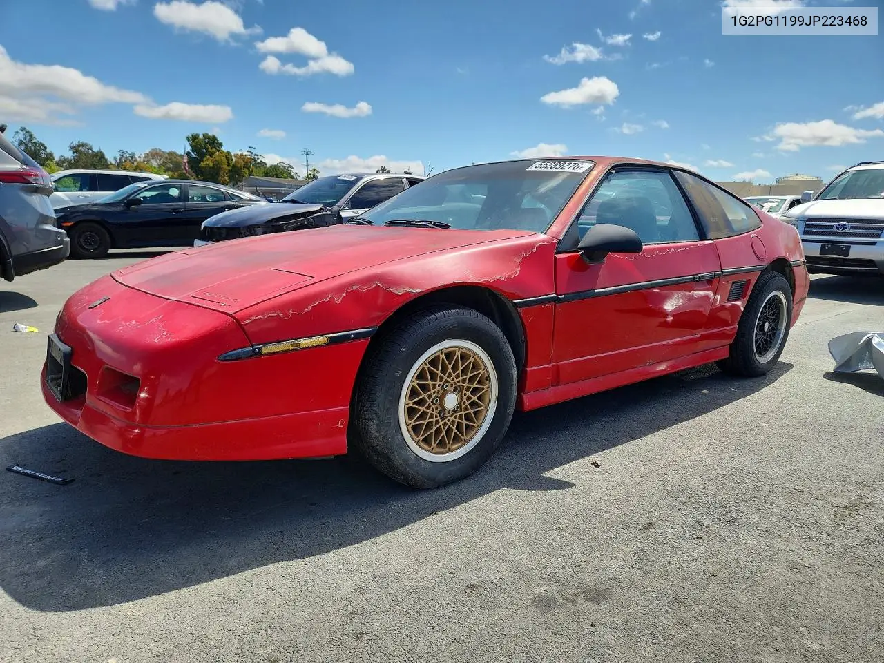 1988 Pontiac Fiero Gt VIN: 1G2PG1199JP223468 Lot: 55289276
