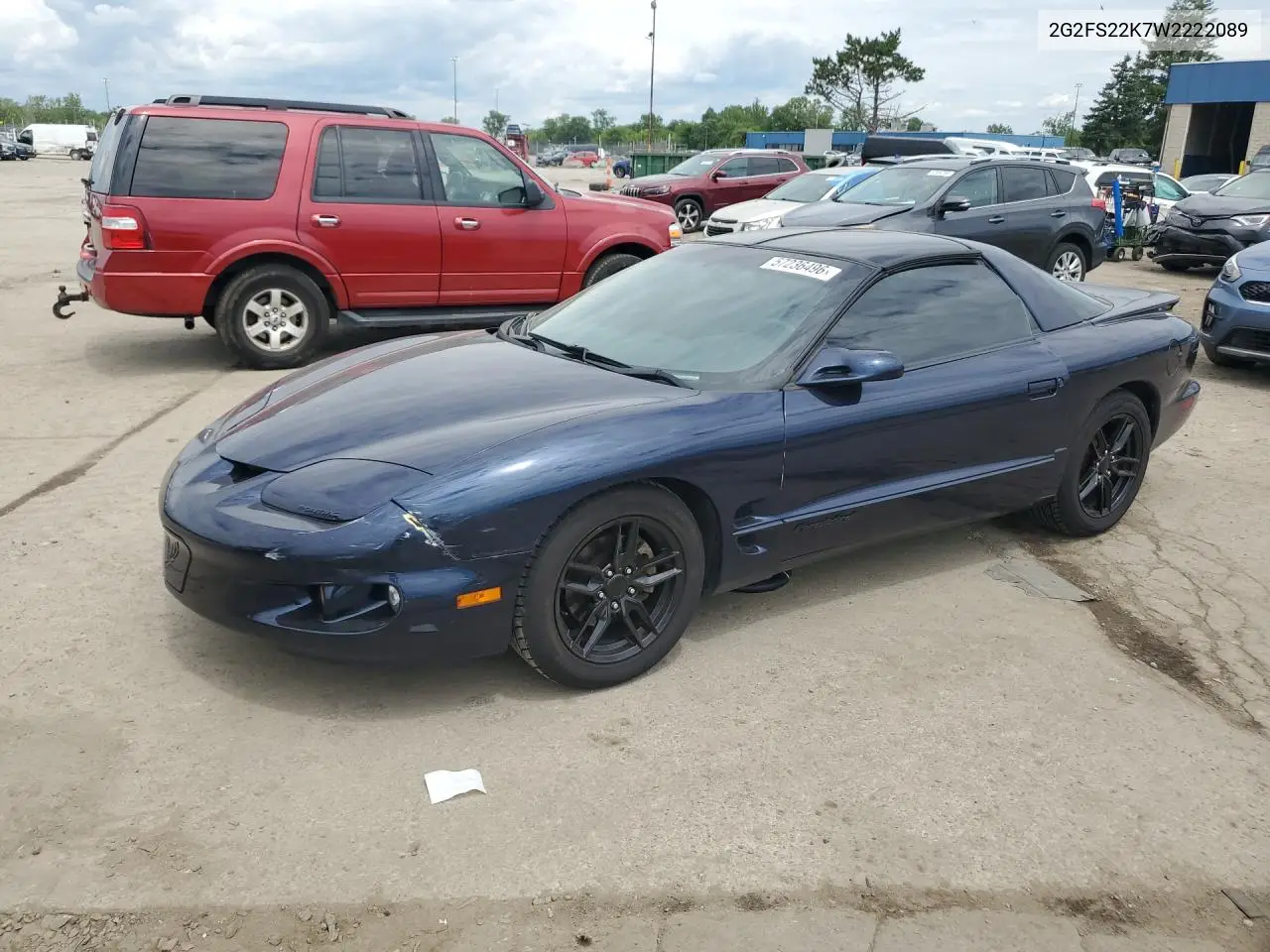 1998 Pontiac Firebird VIN: 2G2FS22K7W2222089 Lot: 57236496