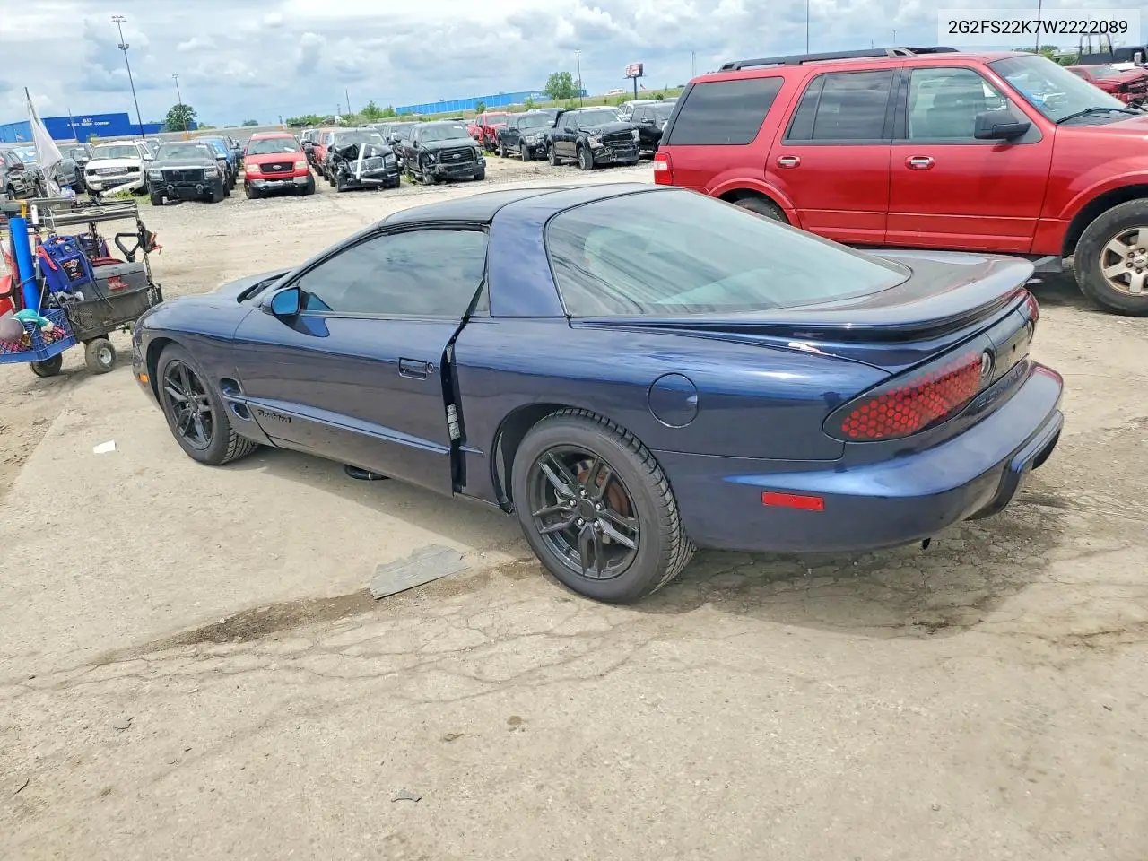 1998 Pontiac Firebird VIN: 2G2FS22K7W2222089 Lot: 57236496
