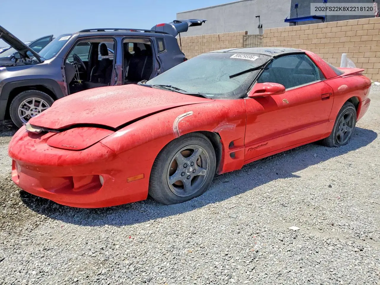 1999 Pontiac Firebird VIN: 2G2FS22K8X2218120 Lot: 59629596