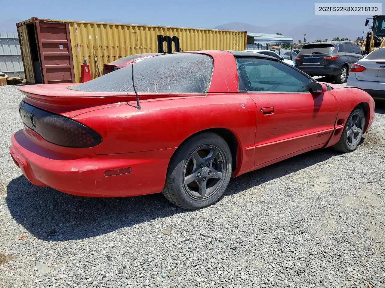 1999 Pontiac Firebird VIN: 2G2FS22K8X2218120 Lot: 59629596