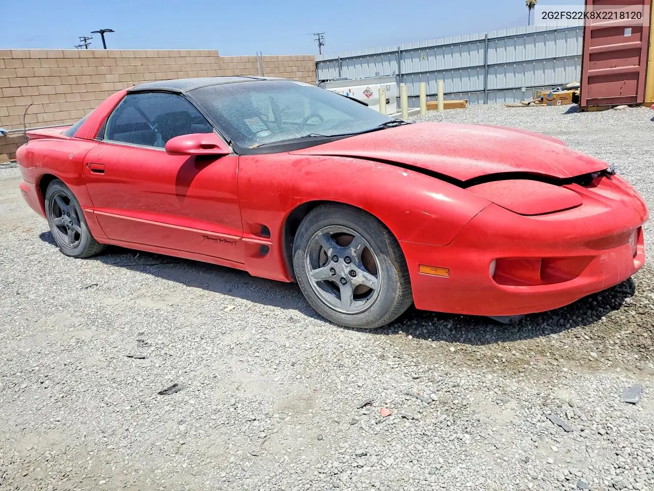 1999 Pontiac Firebird VIN: 2G2FS22K8X2218120 Lot: 59629596