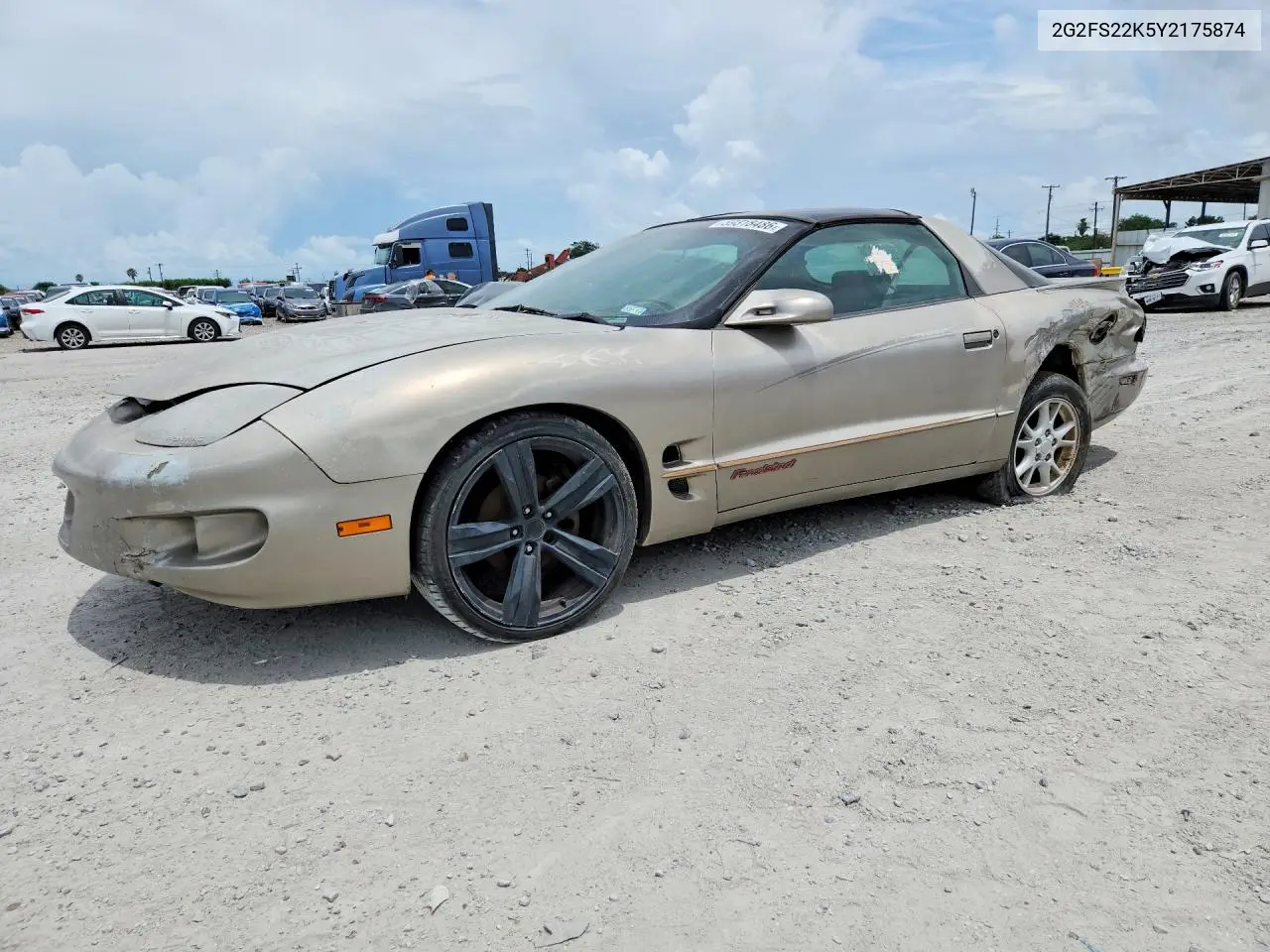 2000 Pontiac Firebird VIN: 2G2FS22K5Y2175874 Lot: 59318486