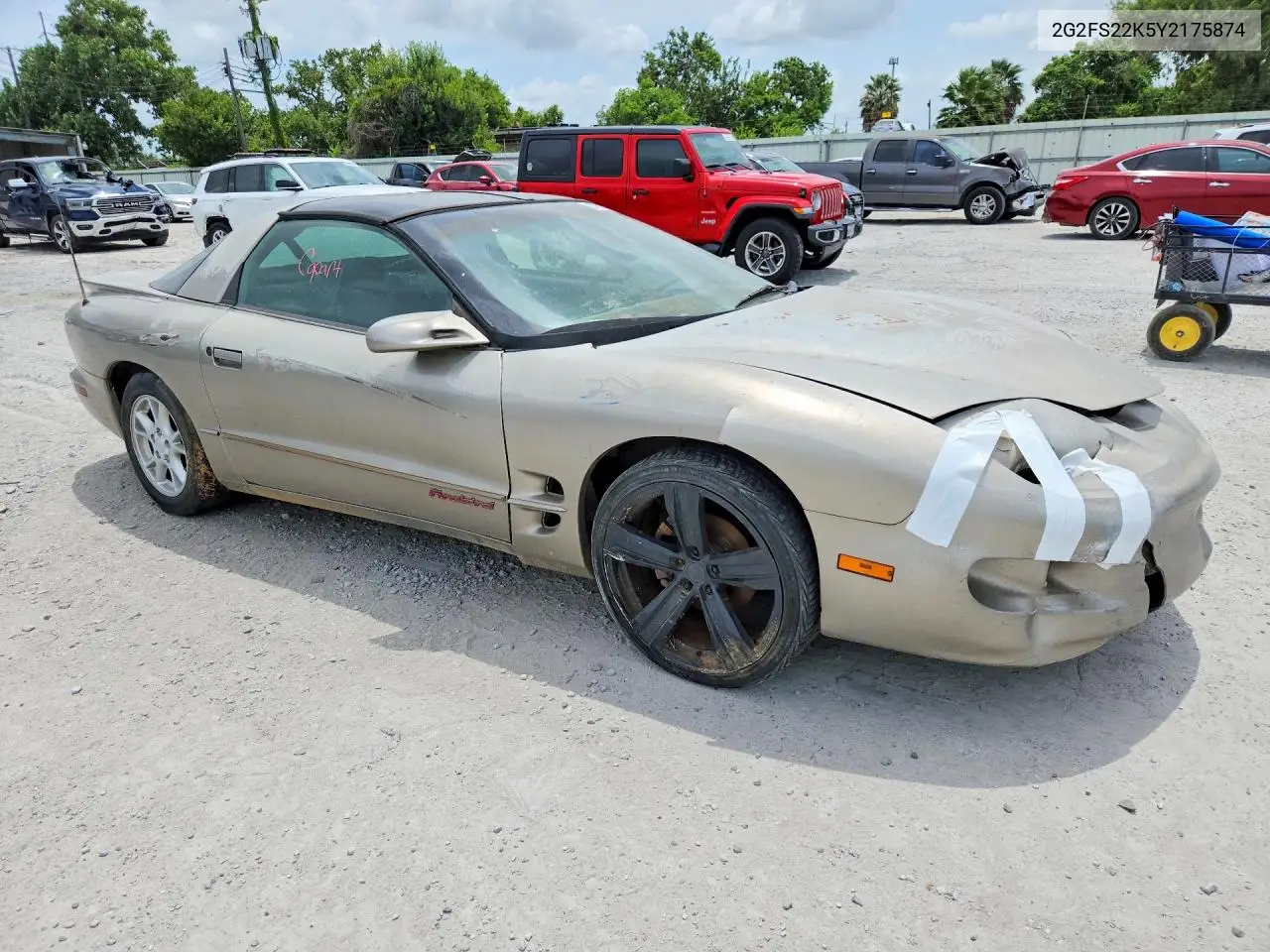 2000 Pontiac Firebird VIN: 2G2FS22K5Y2175874 Lot: 59318486