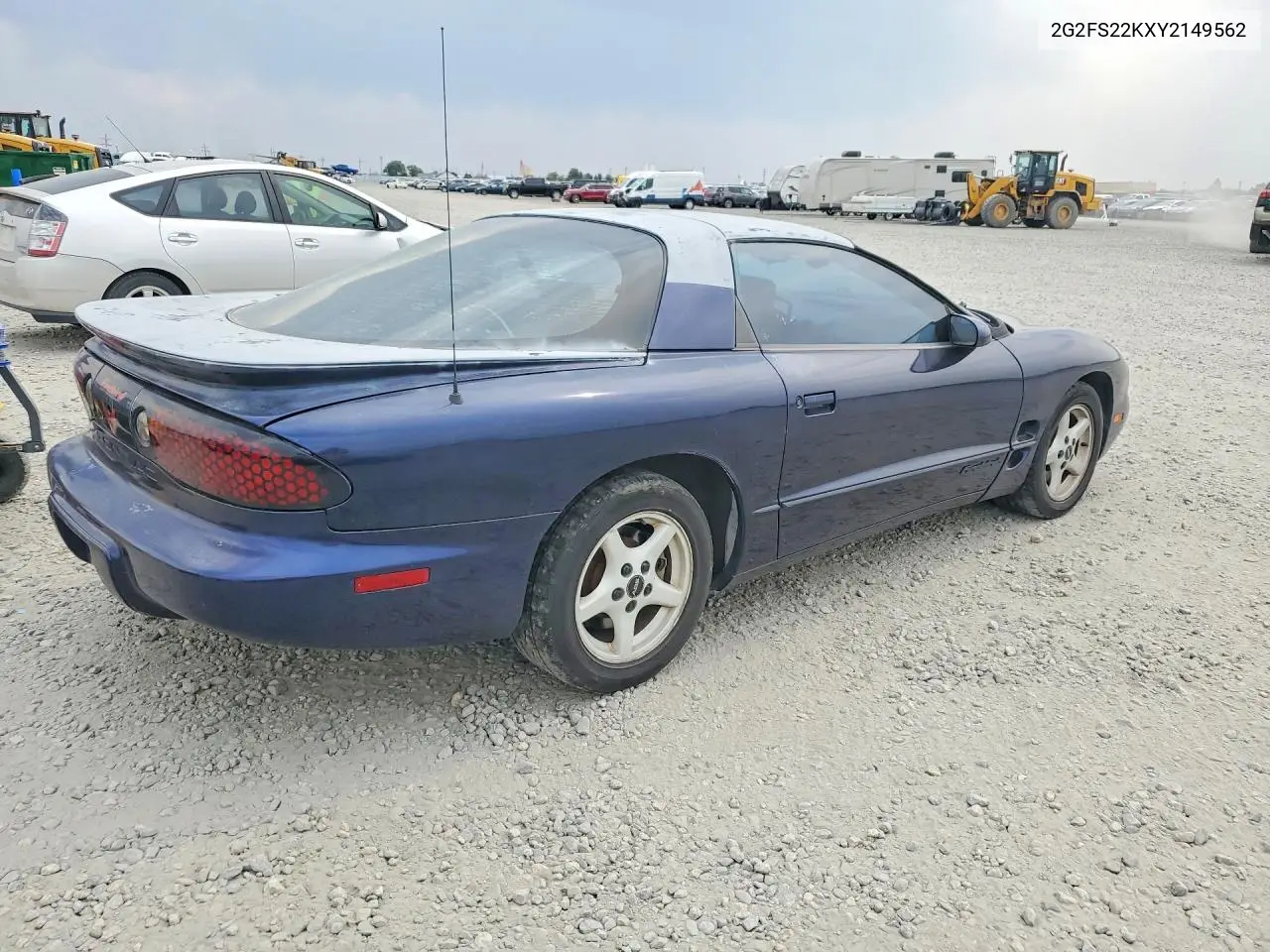 2000 Pontiac Firebird VIN: 2G2FS22KXY2149562 Lot: 60055976