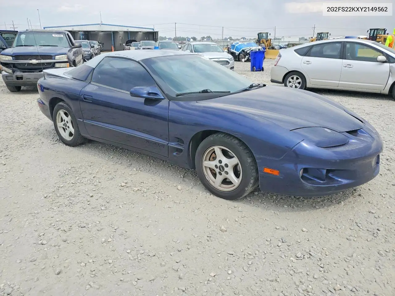 2000 Pontiac Firebird VIN: 2G2FS22KXY2149562 Lot: 60055976