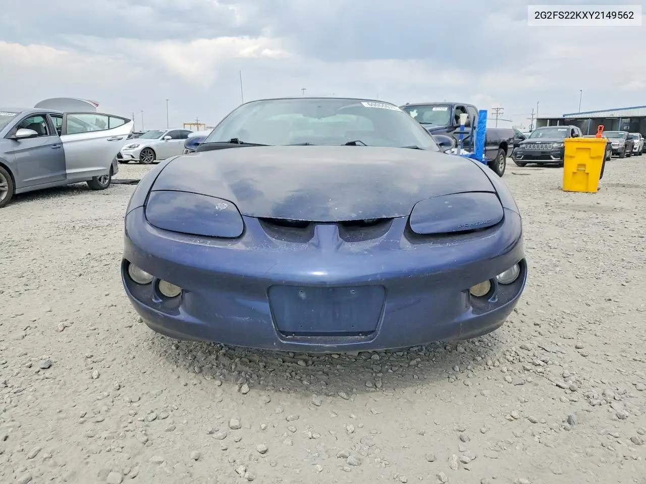 2000 Pontiac Firebird VIN: 2G2FS22KXY2149562 Lot: 60055976
