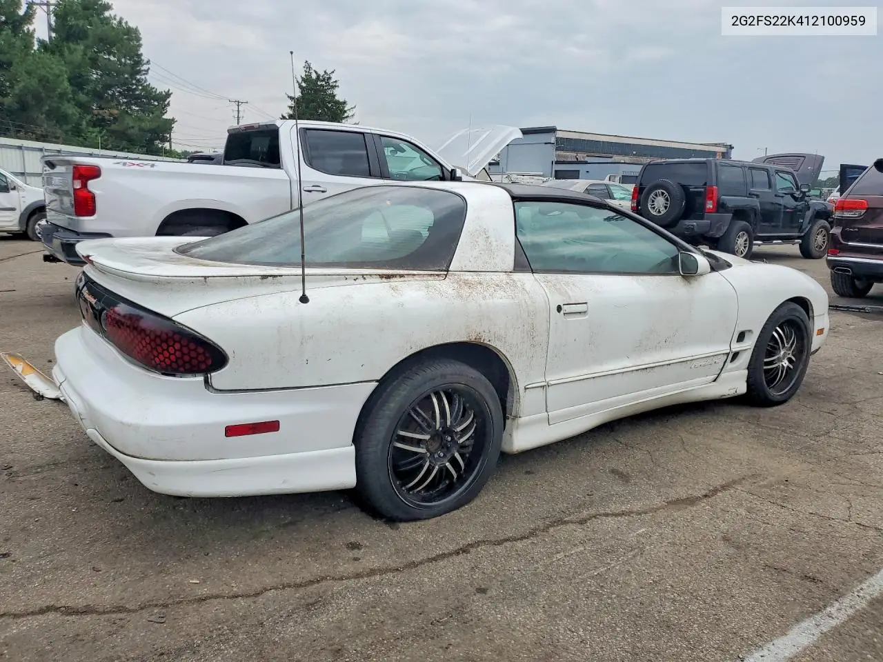 2001 Pontiac Firebird VIN: 2G2FS22K412100959 Lot: 58943936