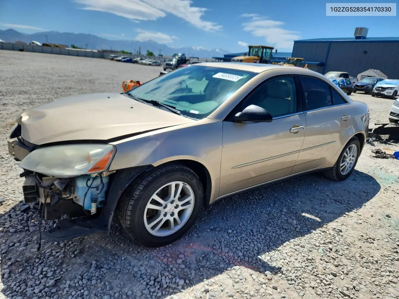 2005 Pontiac G6 VIN: 1G2ZG528354170330 Lot: 54858926