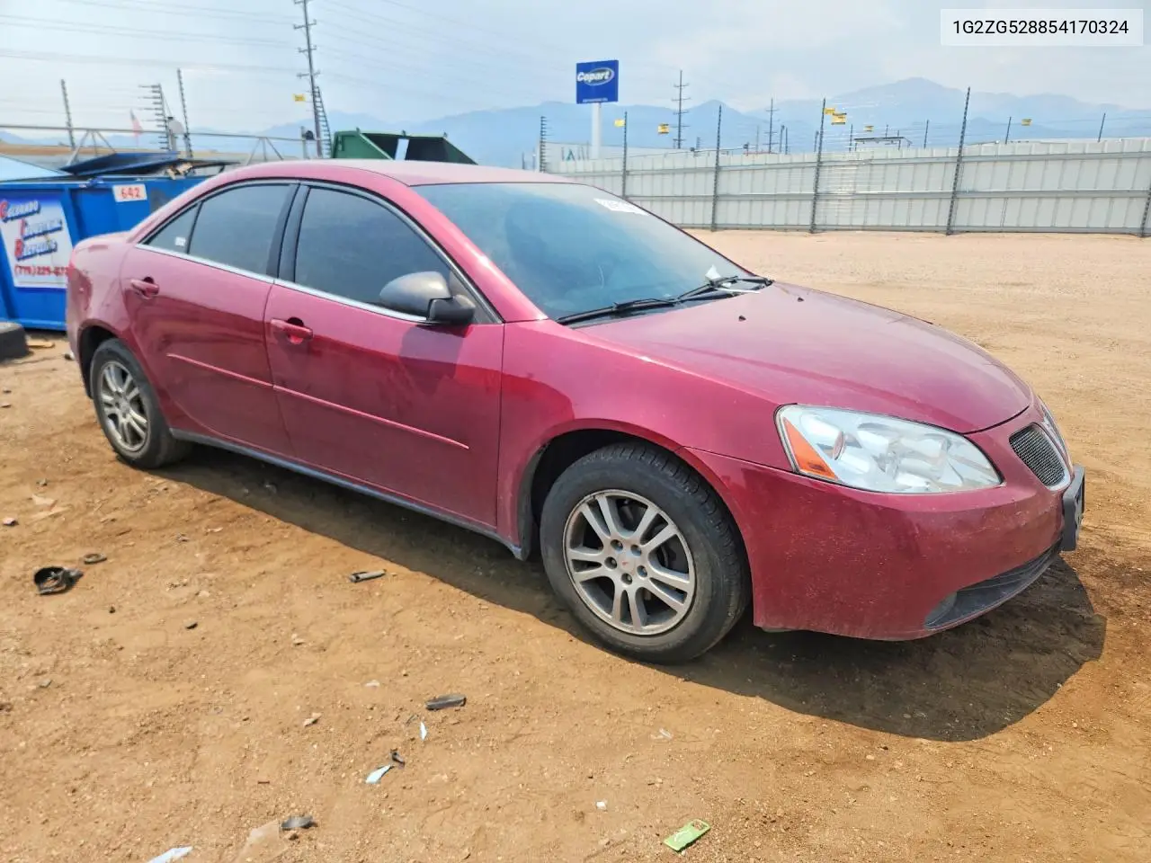 2005 Pontiac G6 VIN: 1G2ZG528854170324 Lot: 59981956