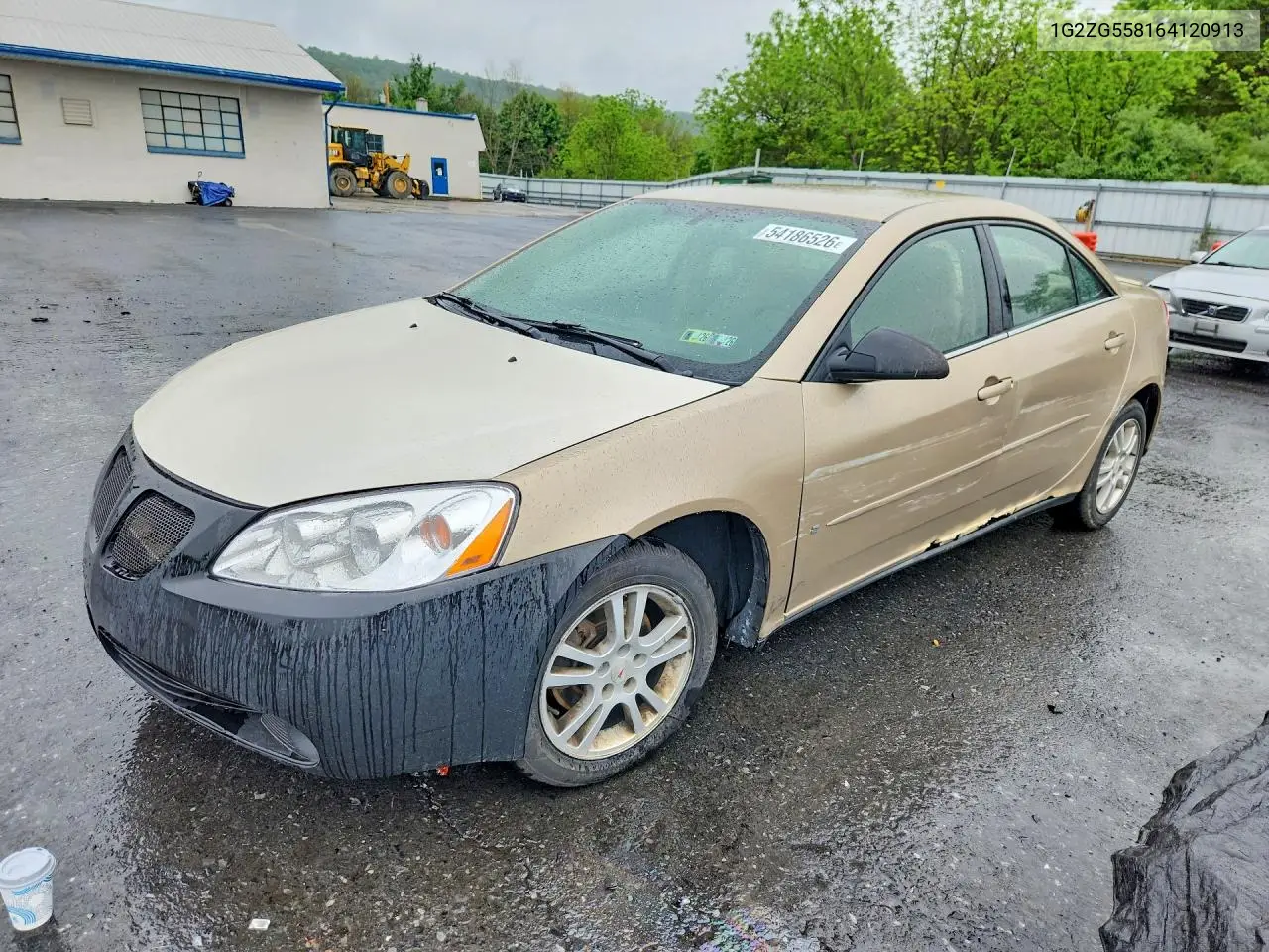 2006 Pontiac G6 Se1 VIN: 1G2ZG558164120913 Lot: 54186526