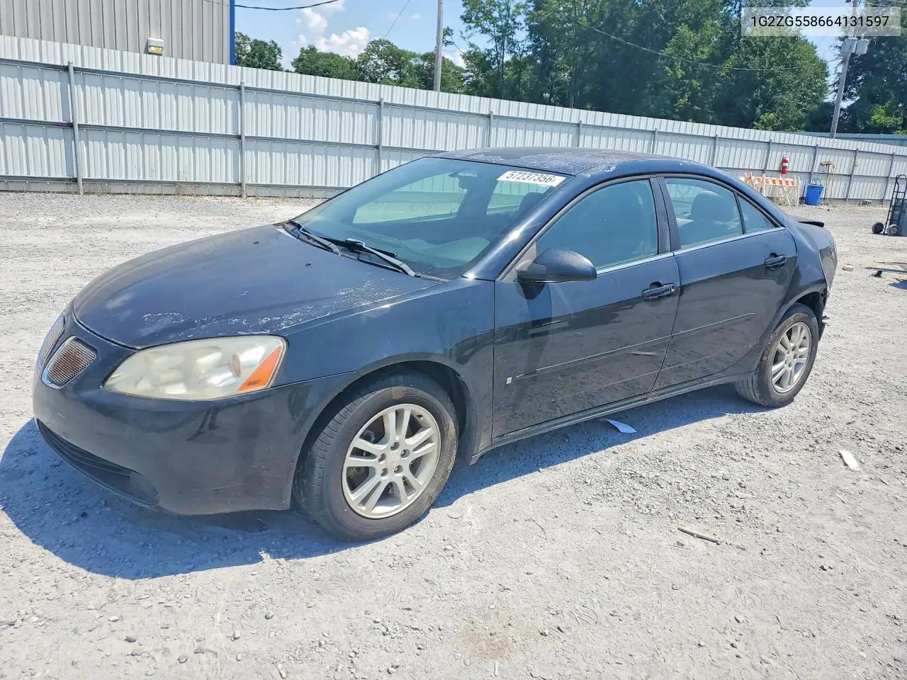 2006 Pontiac G6 Se1 VIN: 1G2ZG558664131597 Lot: 57237356