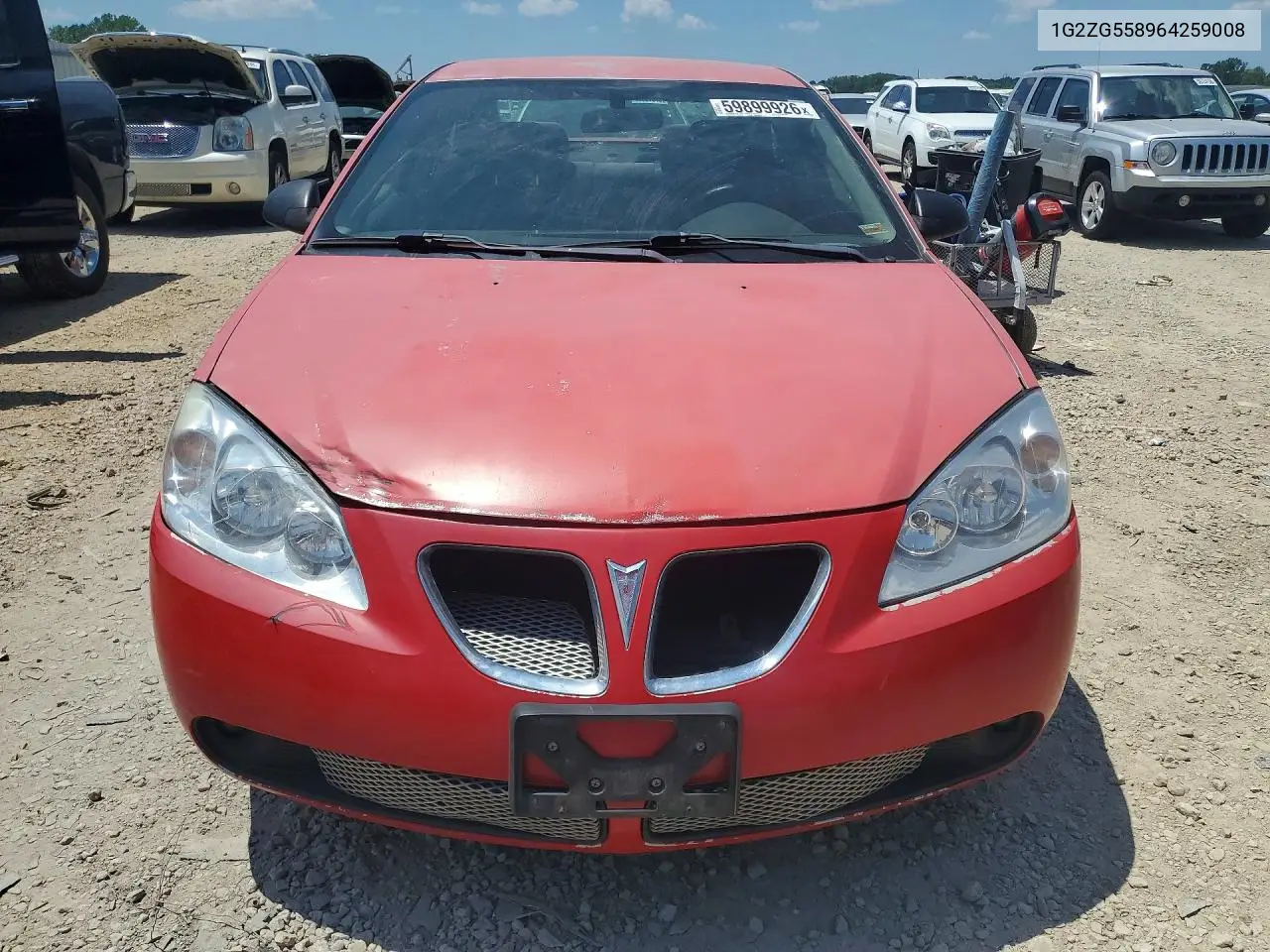 2006 Pontiac G6 Se1 VIN: 1G2ZG558964259008 Lot: 59899926