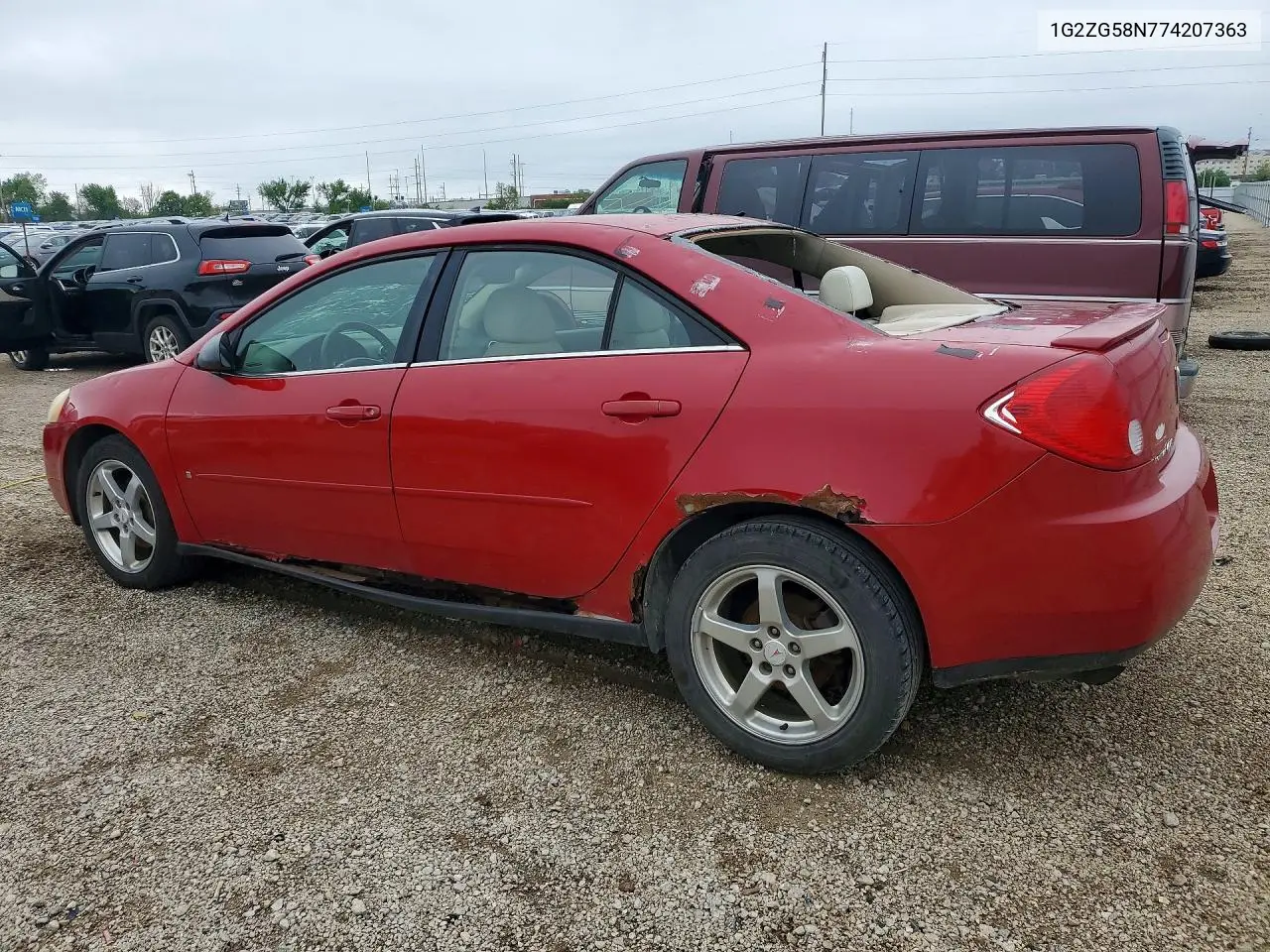 2007 Pontiac G6 Base VIN: 1G2ZG58N774207363 Lot: 52329686