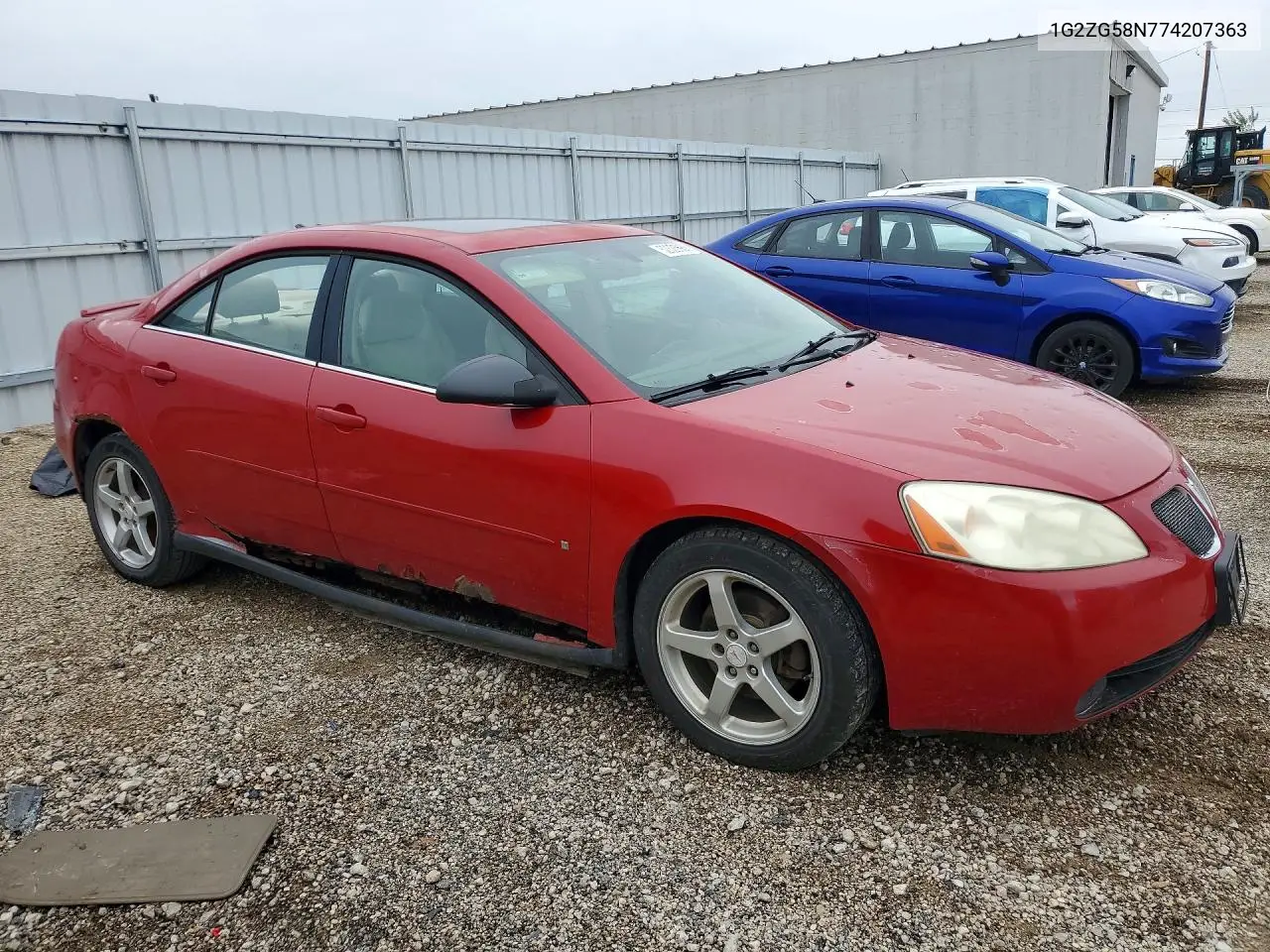 2007 Pontiac G6 Base VIN: 1G2ZG58N774207363 Lot: 52329686