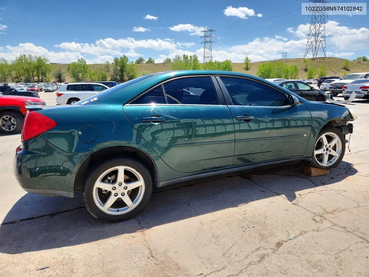 2007 Pontiac G6 Base VIN: 1G2ZG58N974102842 Lot: 53564136