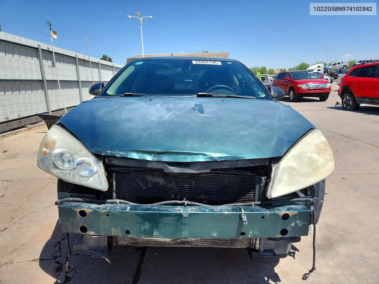 2007 Pontiac G6 Base VIN: 1G2ZG58N974102842 Lot: 53564136