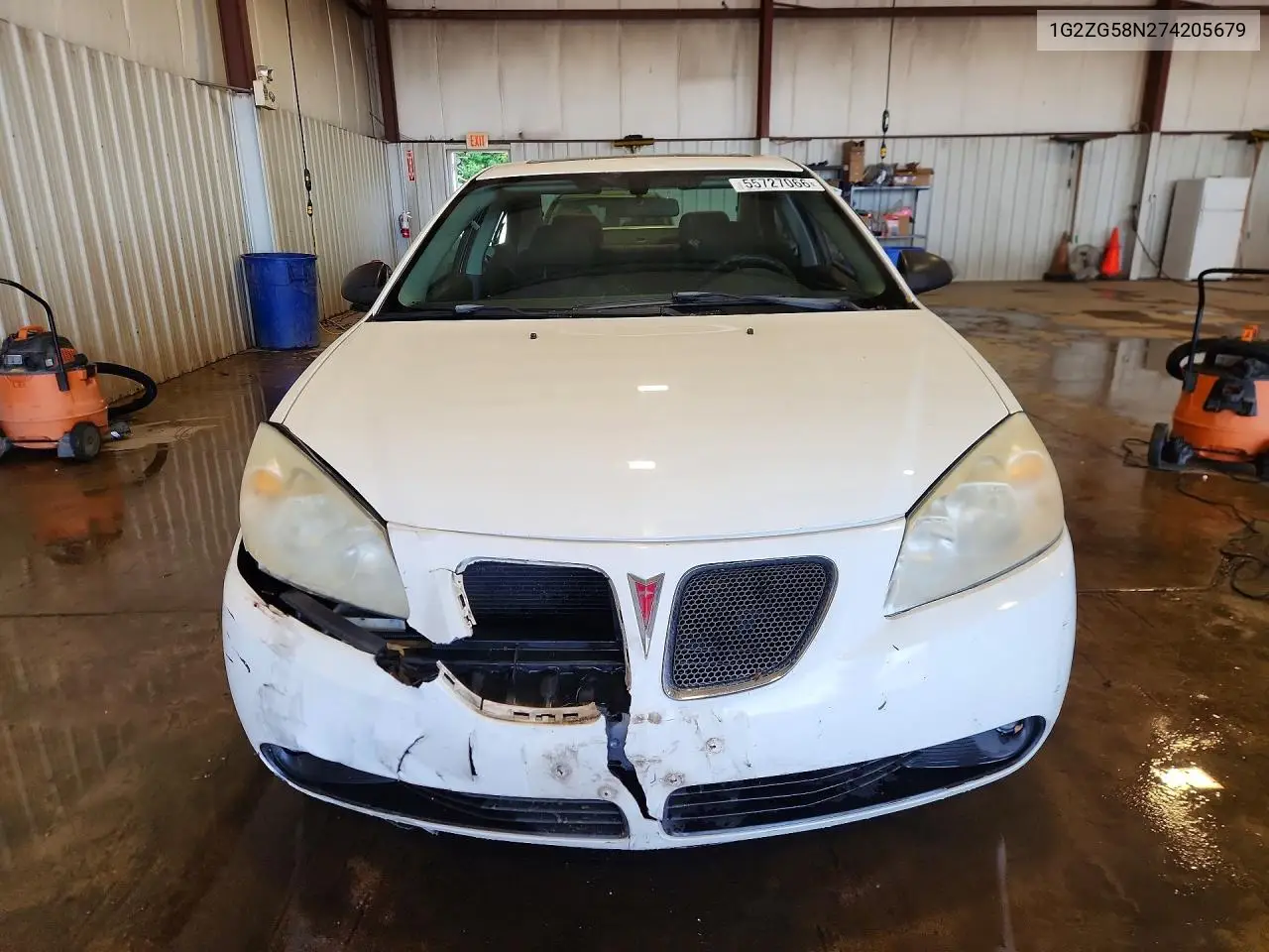 2007 Pontiac G6 Base VIN: 1G2ZG58N274205679 Lot: 55727066