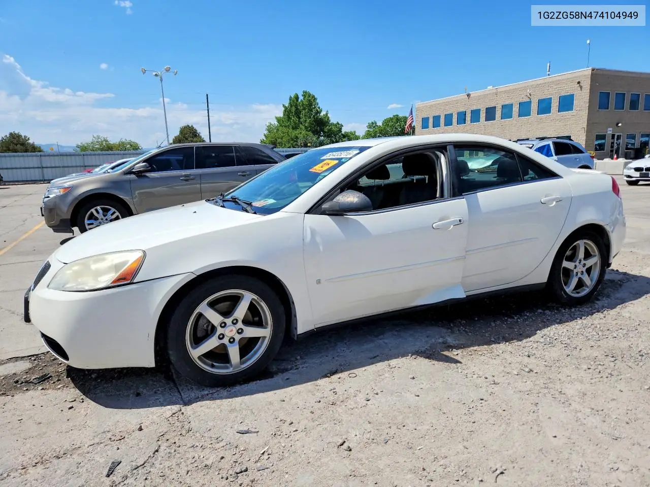 2007 Pontiac G6 Base VIN: 1G2ZG58N474104949 Lot: 56435216