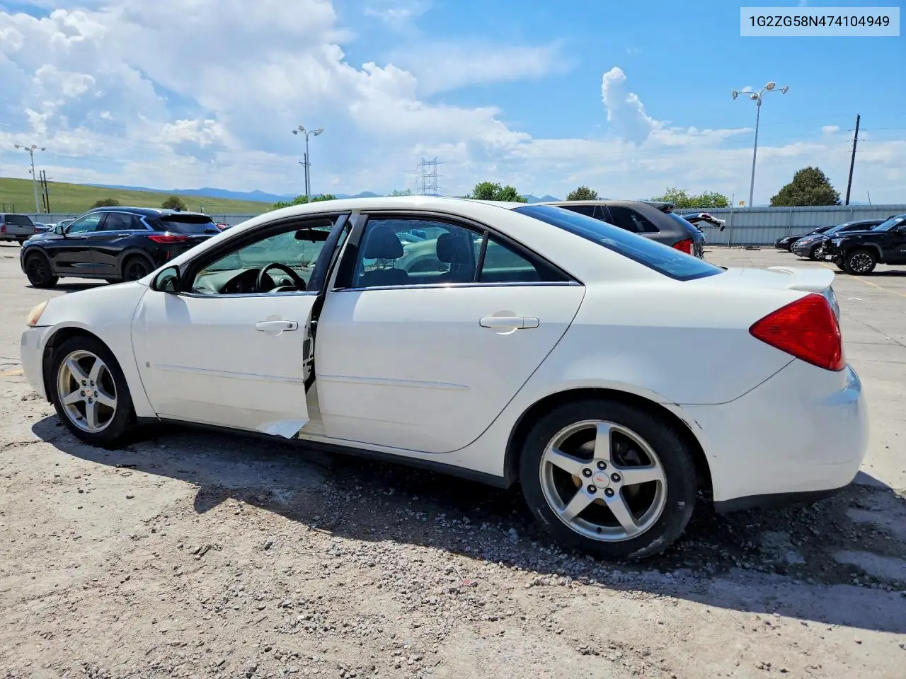 2007 Pontiac G6 Base VIN: 1G2ZG58N474104949 Lot: 56435216