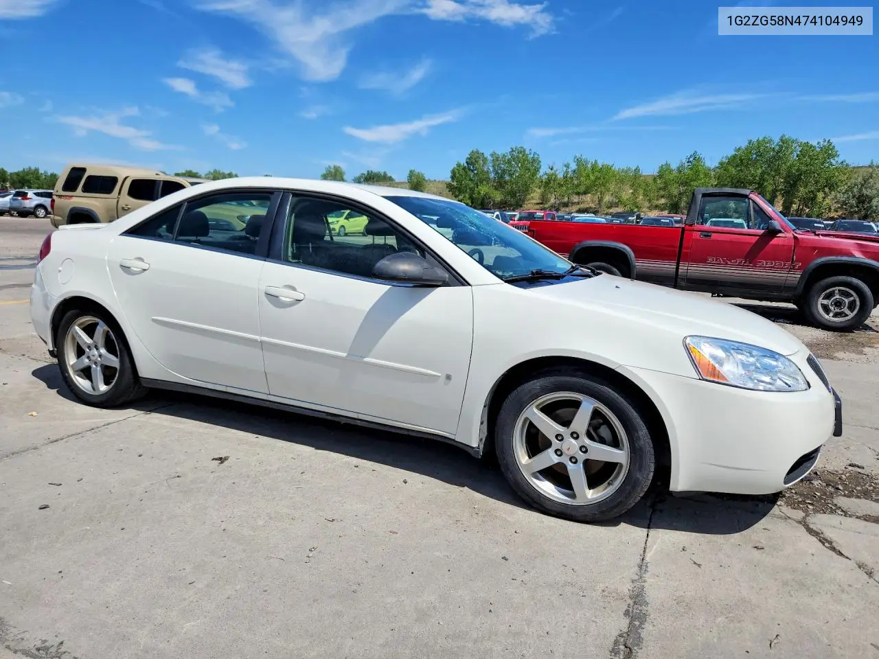 2007 Pontiac G6 Base VIN: 1G2ZG58N474104949 Lot: 56435216