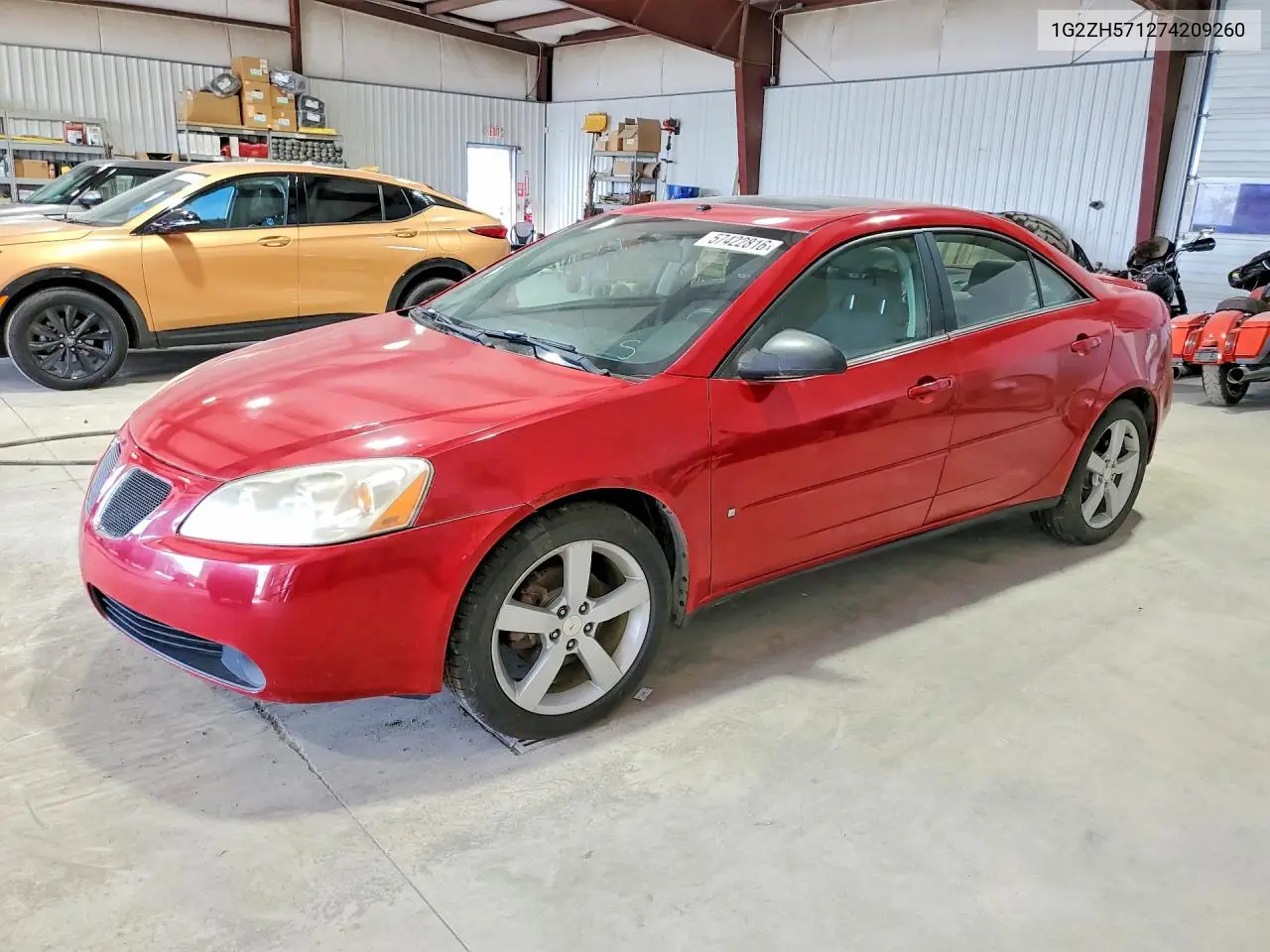2007 Pontiac G6 Gt VIN: 1G2ZH571274209260 Lot: 57422816