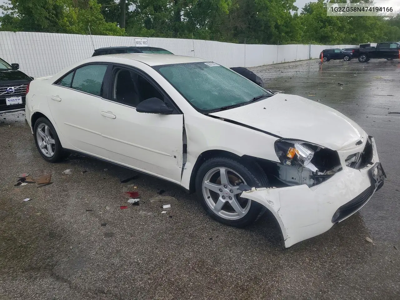 2007 Pontiac G6 Base VIN: 1G2ZG58N474194166 Lot: 58792416